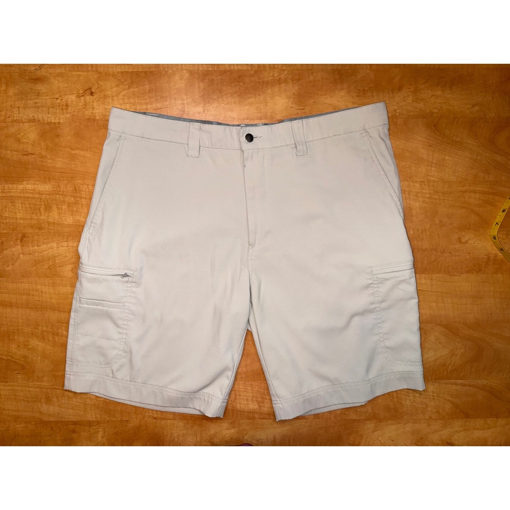Callaway Mens Optimum Performance Golf Shorts Beige Size 36 Stretch Cargo Pocket